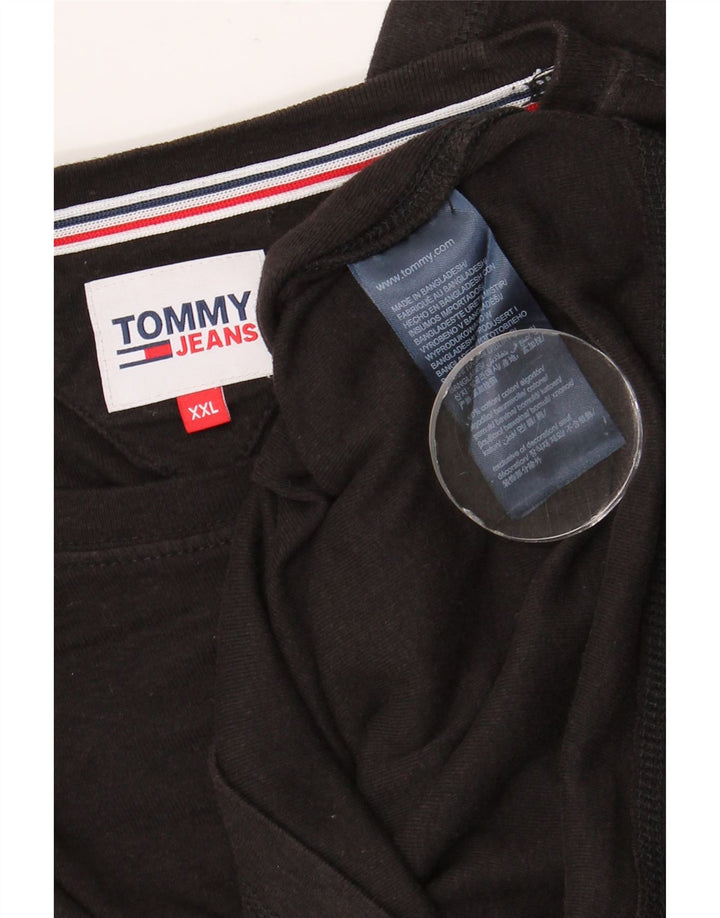 Top masculino TOMMY HILFIGER manga comprida 2XL algodão preto