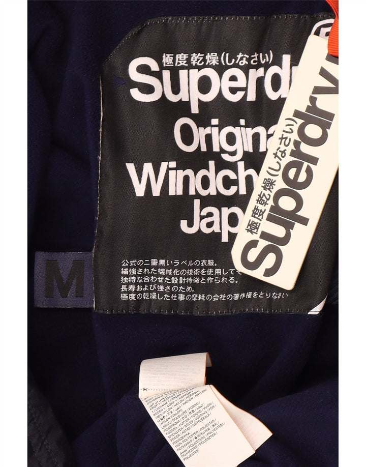 Jaqueta acolchoada masculina Superdry UK 38 médio azul marinho nylon