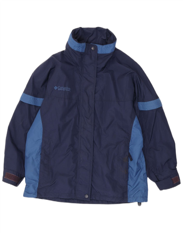 Jaqueta de esqui grande Columbia feminina Reino Unido 10 pequeno bloco colorido azul marinho