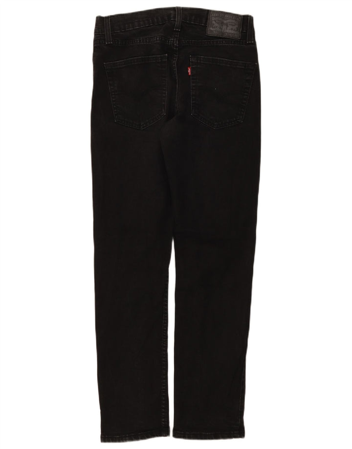 Levi's Masculino 511 Tapered Jeans W30 L30 Algodão Preto