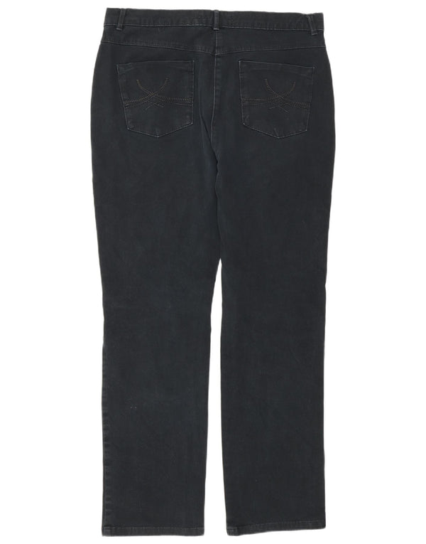 Jeans retos femininos Marks & Spencer Reino Unido 12 médio W32 L29 algodão azul marinho