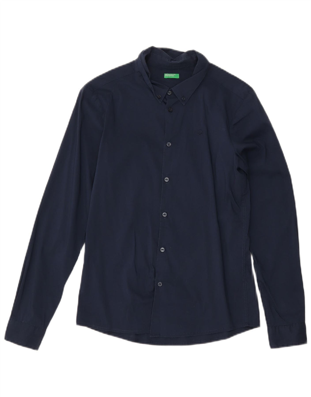 Camisa Benetton Menina 11-12 Anos 2XL Algodão Azul Marinho
