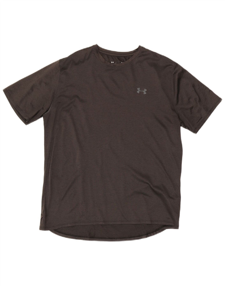 Camiseta masculina UNDER ARMOUR grande poliéster cinza