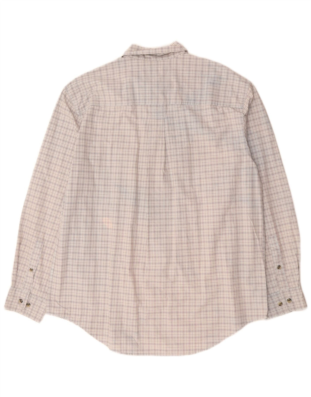 Camisa masculina TIMBERLAND grande algodão xadrez cinza