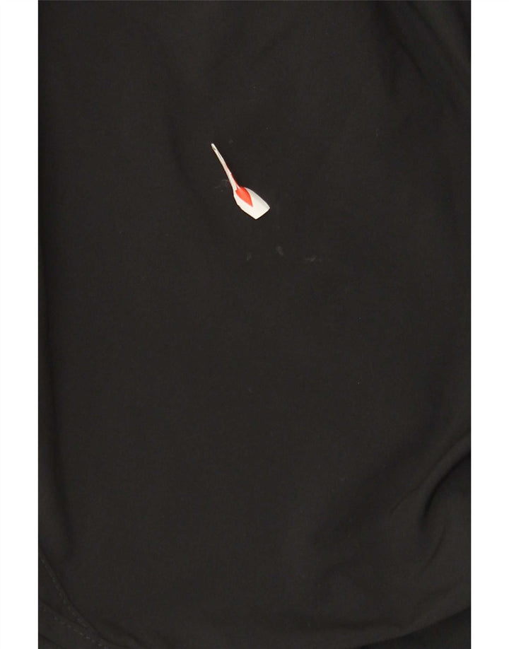 Shorts esportivos femininos Nike Dri Fit UK 12 poliéster preto médio