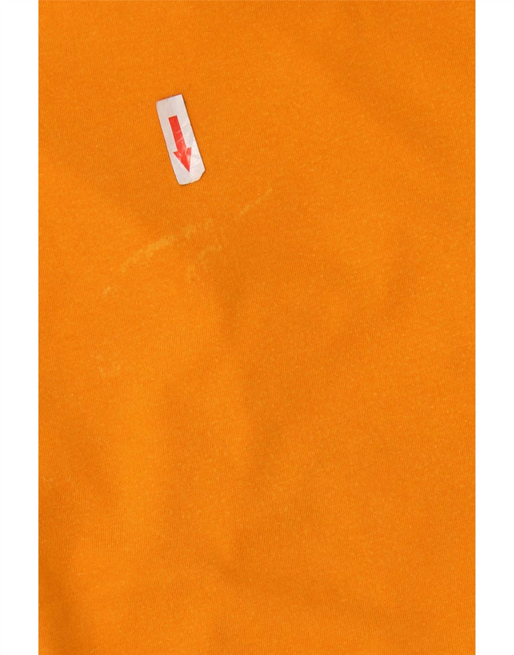 Camiseta masculina gráfica DIADORA Top grande algodão laranja