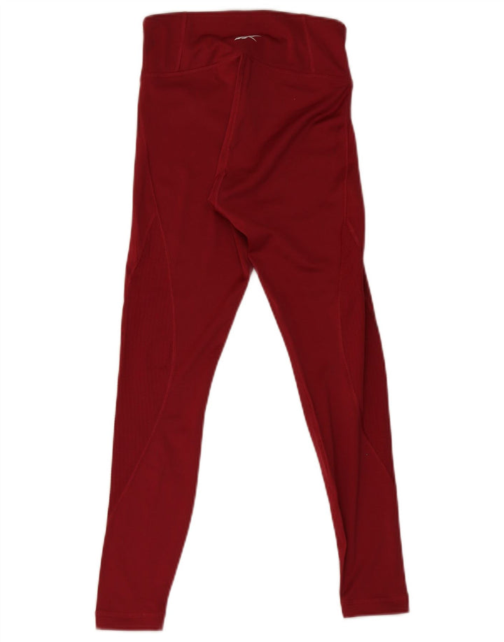 Leggings Reebok Mulher UK 4 XS Poliéster Vermelho