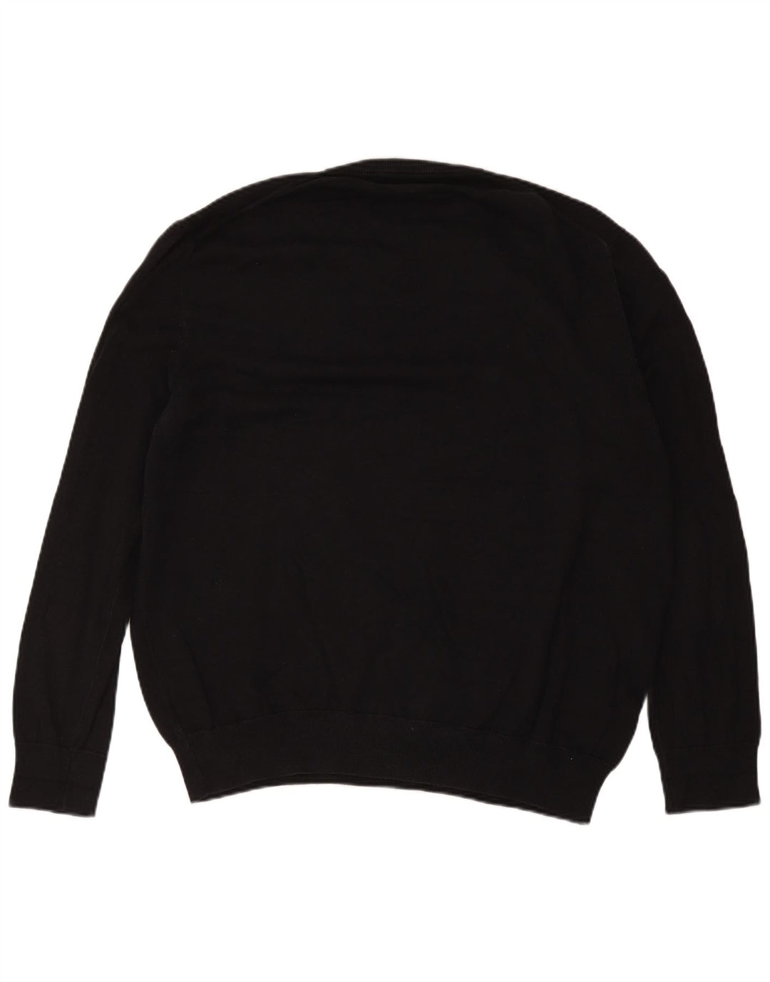 Suéter masculino Marks & Spencer com decote em V 2XL algodão preto