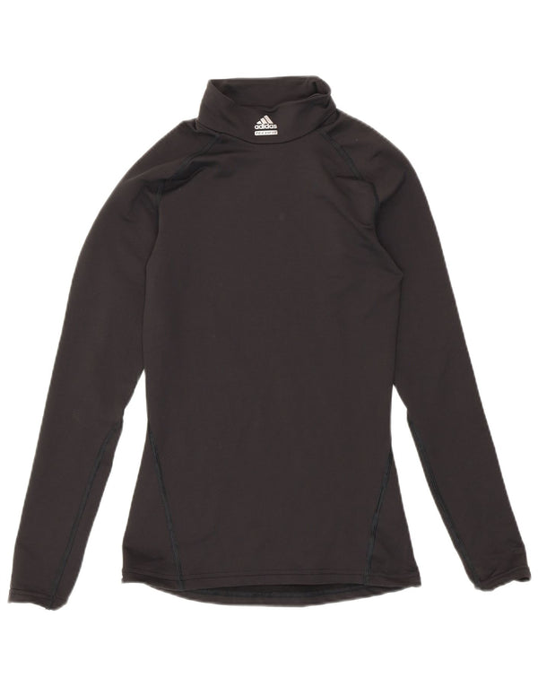 Adidas Womens Climawarm Top Manga Longa UK 4 XS Preto Nylon