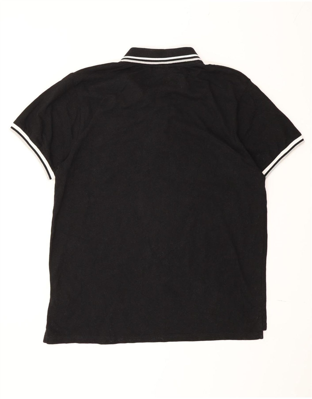 Camisa polo masculina Fila XL preta listrada de algodão