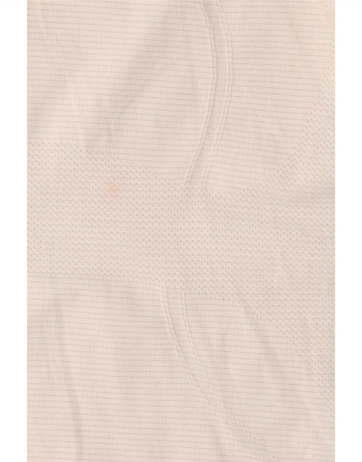 Lululemon Camiseta feminina top US 10 grande nylon branco
