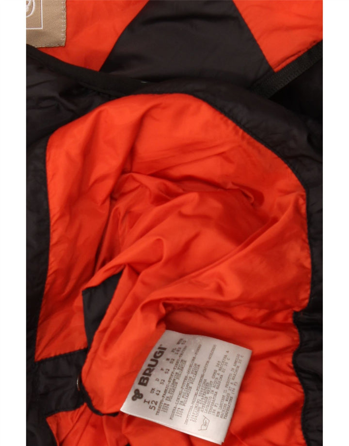 Jaqueta acolchoada masculina Brugi UK 42 XL poliamida preta