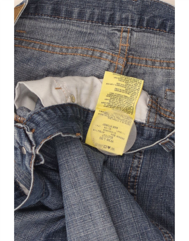 Wrangler Mens Bootcut Jeans W36 L30 Azul Algodão