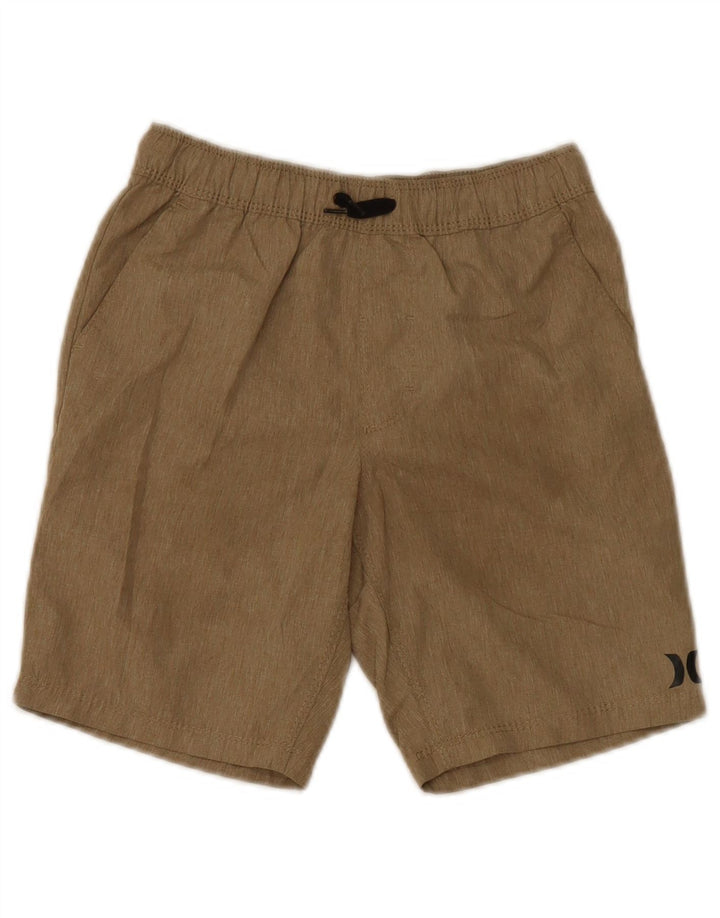 Hurley Boys Sport Shorts 8-9 Anos Pequeno Poliéster Marrom