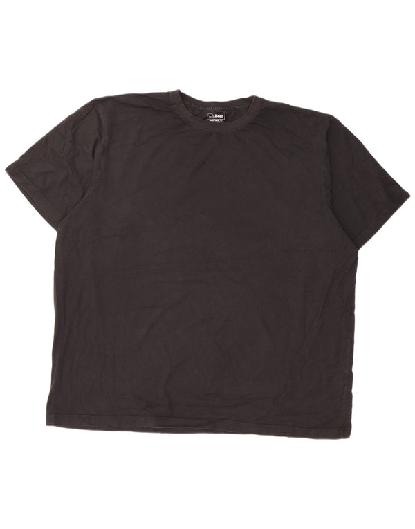 Camiseta masculina alta L.L.Bean 2XL algodão preto