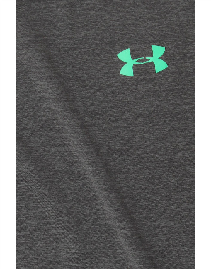 Camiseta masculina UNDER ARMOUR grande cinza manchada