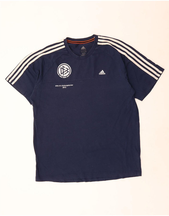 Camiseta Adidas Masculina Climalite Graphic Top XL Azul Marinho Poliéster