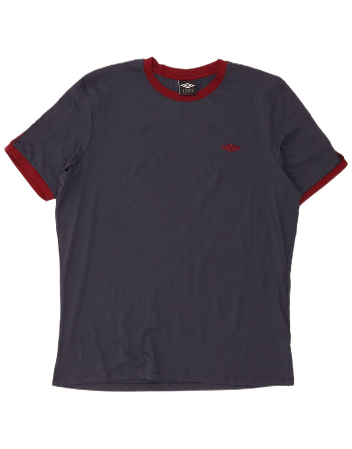 Camiseta masculina Umbro Top XL azul marinho algodão