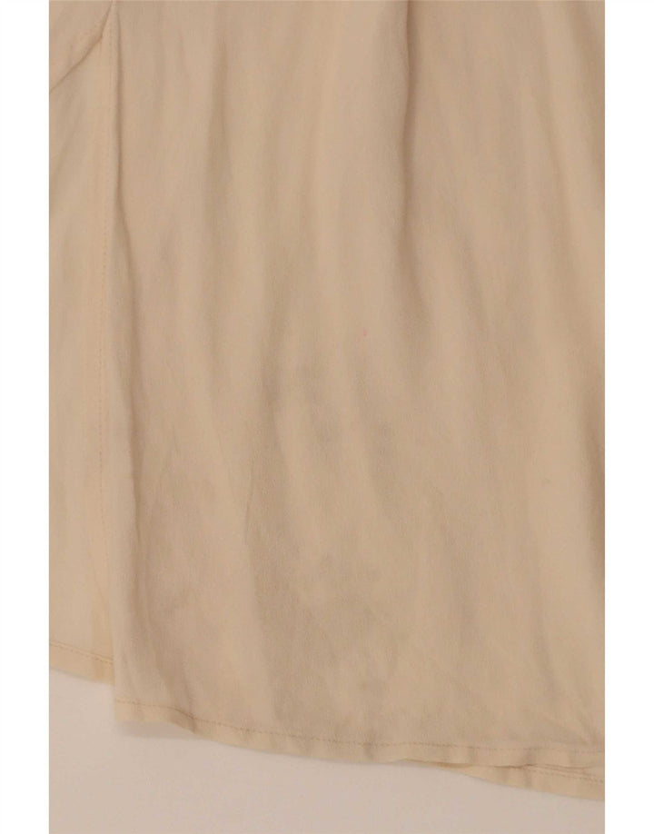 Blusa Feminina Vintage Top IT 48 XL Bege Acetato Floral