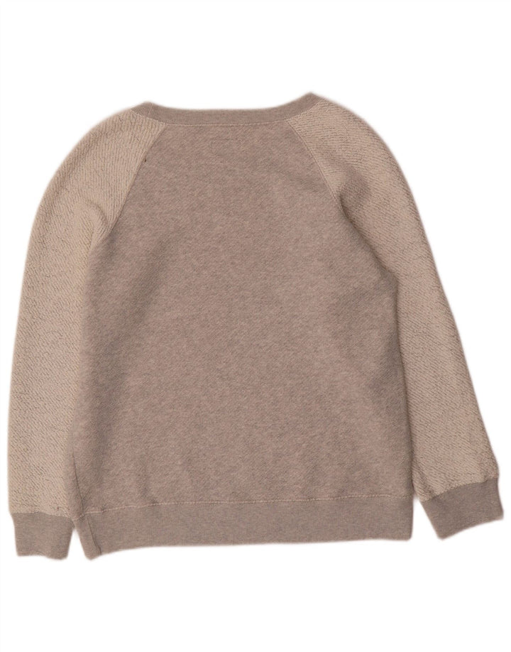 Jack Wills moletom masculino jumper cinza médio algodão colorblock