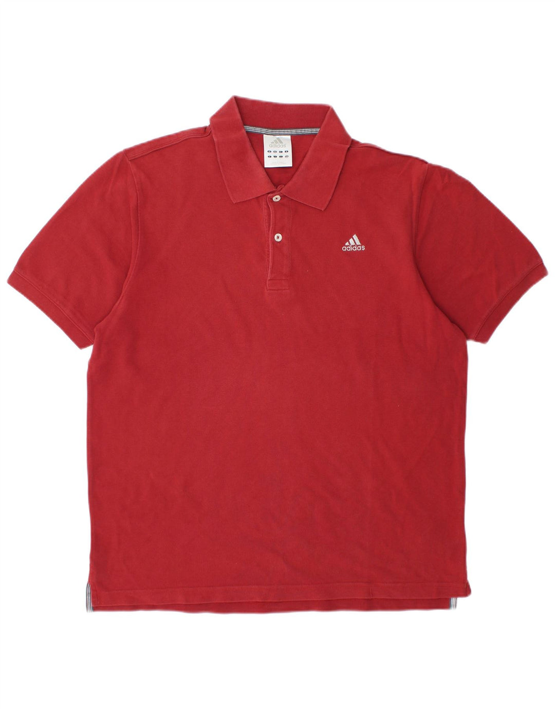 Camisa Polo Masculina Adidas Grande Algodão Vermelho