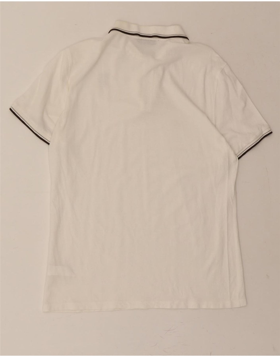 TRUSSARDI JEANS Womens Polo Shirt UK 18 XL White Cotton Vintage Trussardi Jeans and Second-Hand Trussardi Jeans from Messina Hembry 