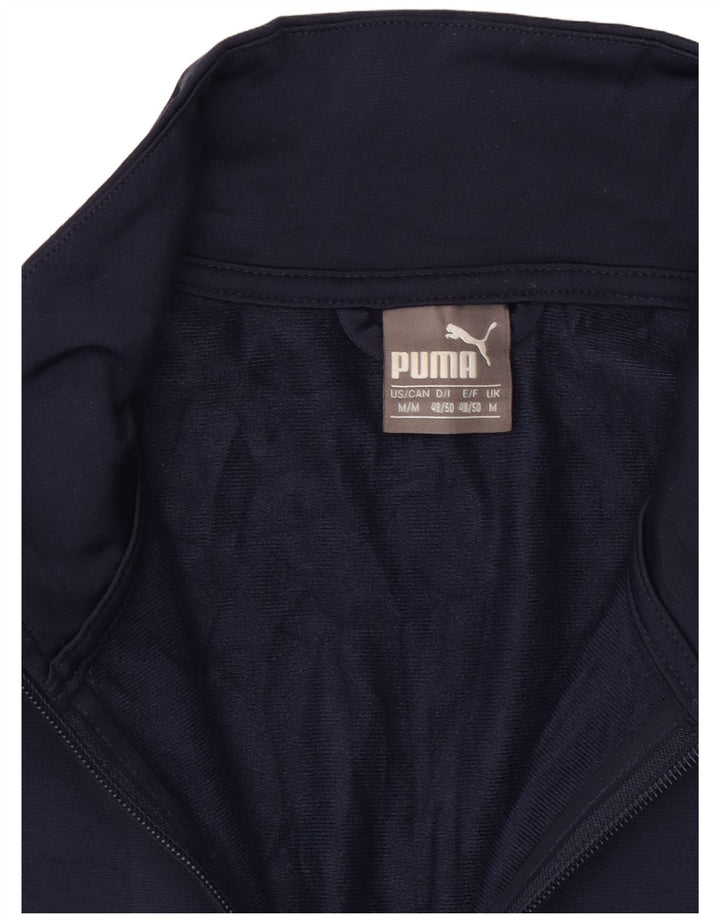 Puma Mens Tracksuit Top Jacket Médio Azul Marinho Colorblock Poliéster