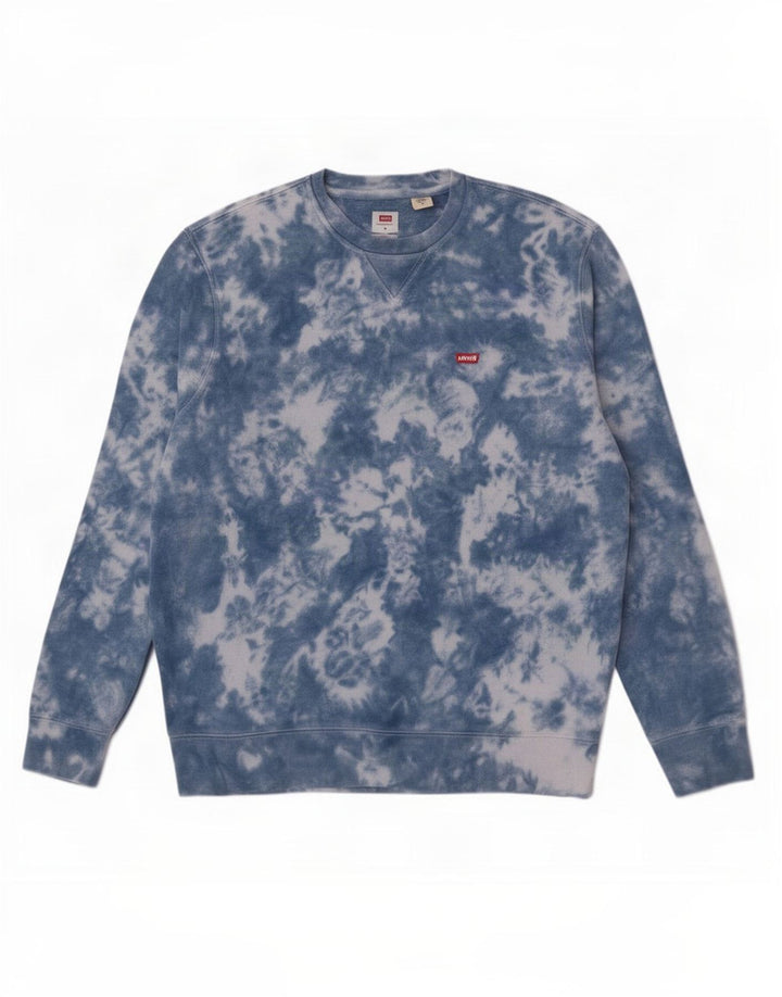 Moletom masculino Levi's Standard Fit moletom médio azul tie dye algodão
