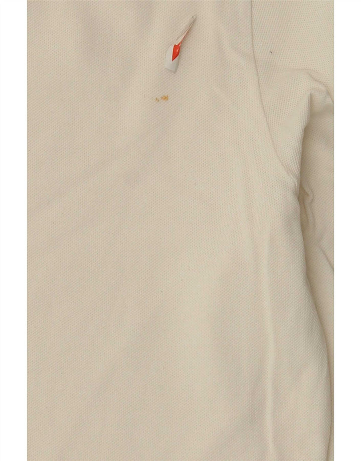 Camisa polo feminina de manga comprida Lacoste tamanho 44 grande branco
