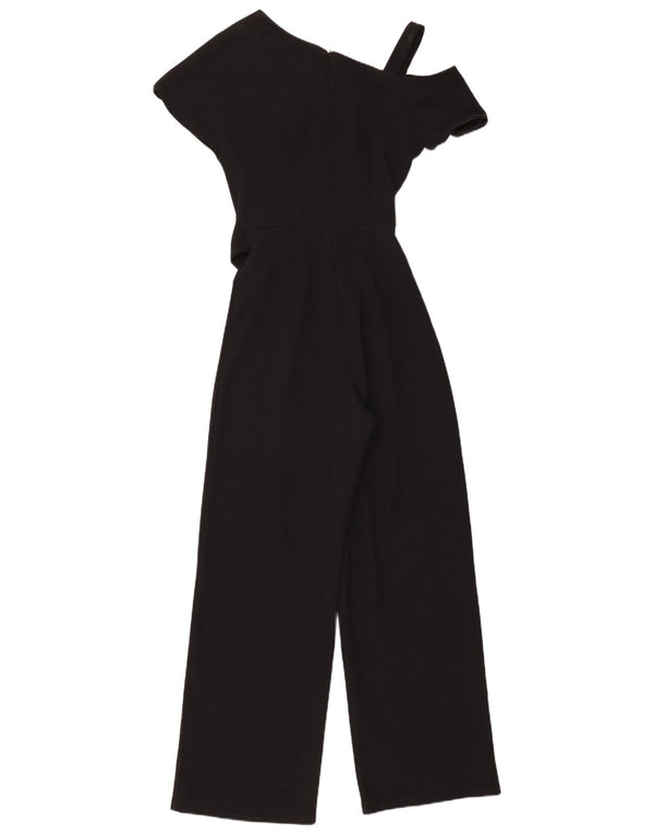 Monsoon Womens One Shoulder Jumpsuit UK 8 Small  Black Polyester