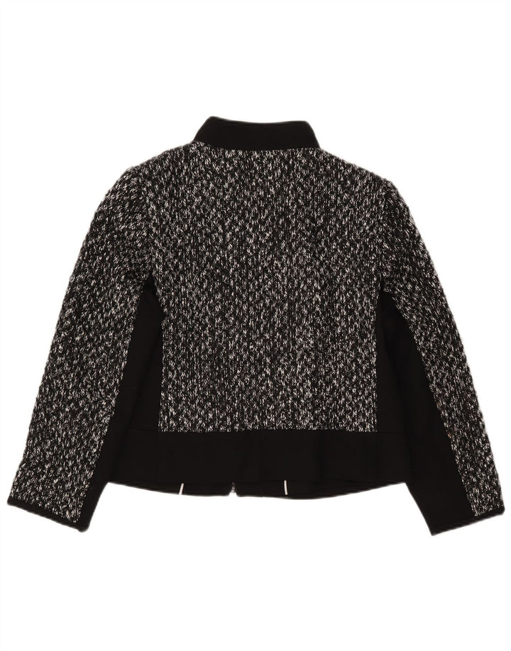 Jaqueta blazer feminina MARKS & SPENCER UK 12 médio preto manchado