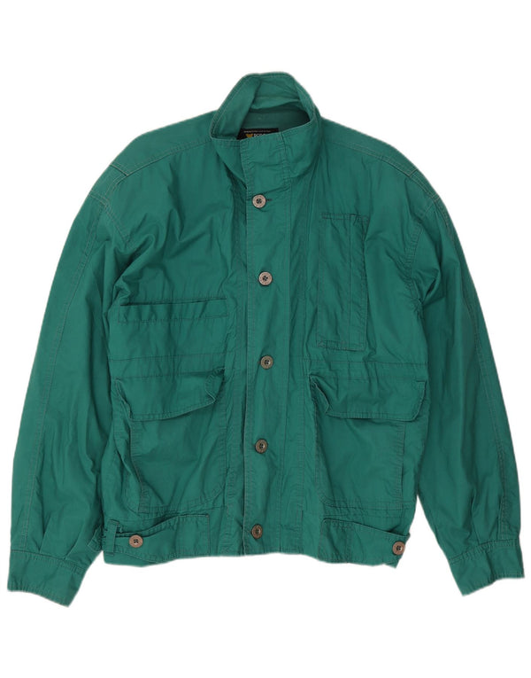 Jaqueta utilitária masculina POP 84 UK 38 algodão verde médio