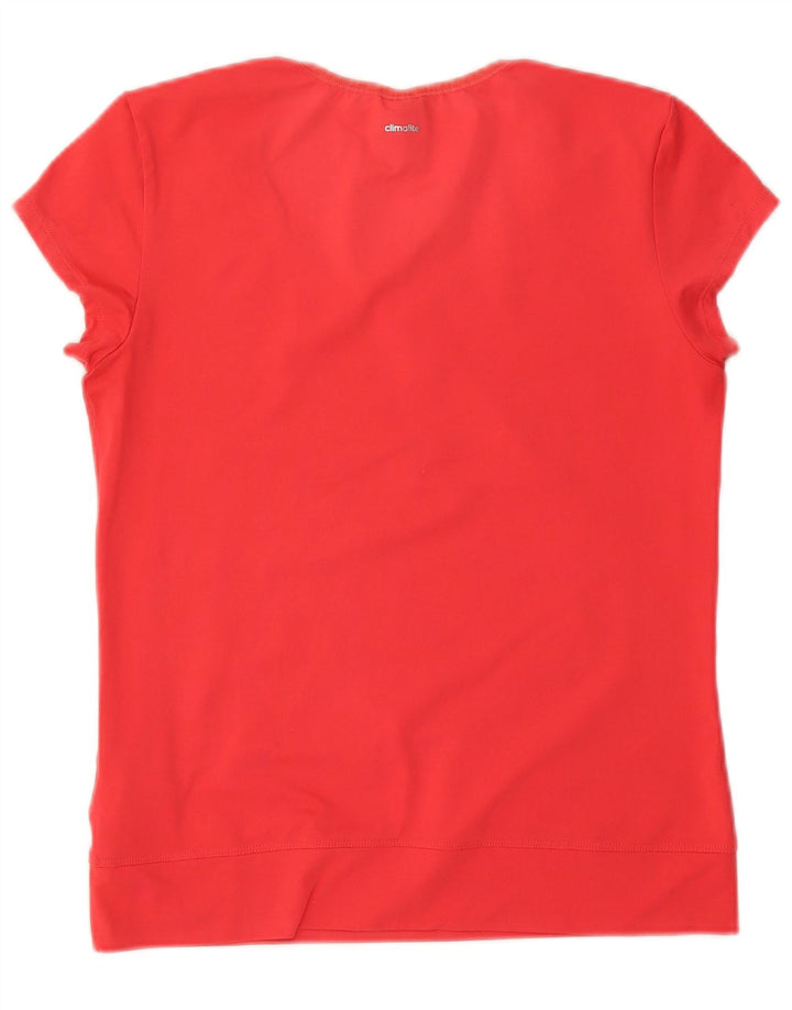 Camiseta Adidas Climalite Feminina Top UK 12/14 Médio Poliéster Vermelho