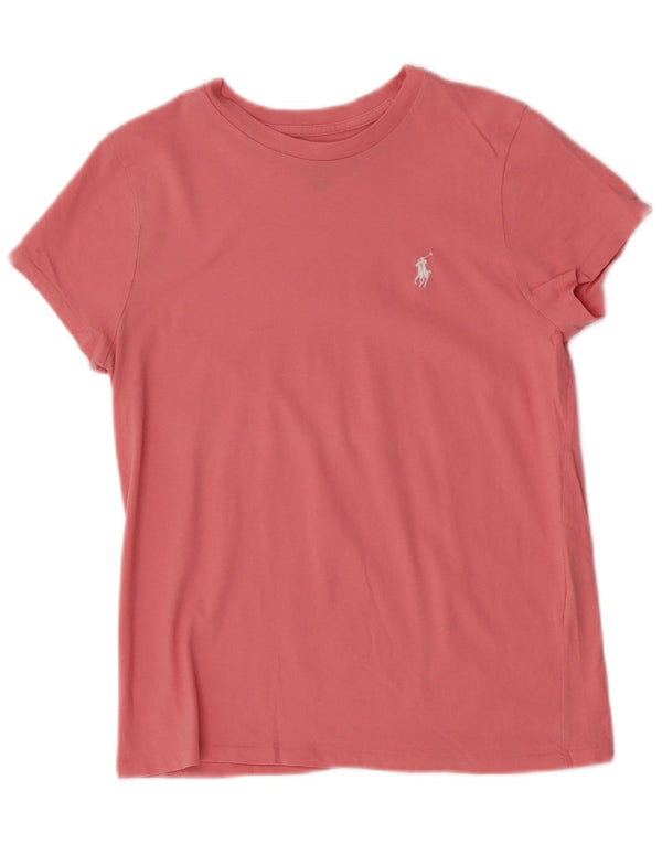 Polo Ralph Lauren Camiseta Feminina Top UK 10 Pequena Rosa
