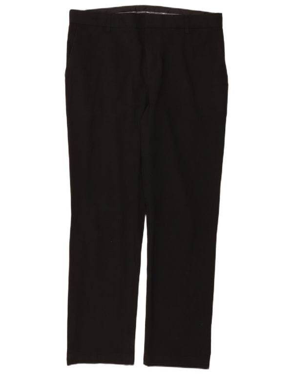 Calças Chino retas para meninos Marks & Spencer 15-16 anos W34 L29 pretas