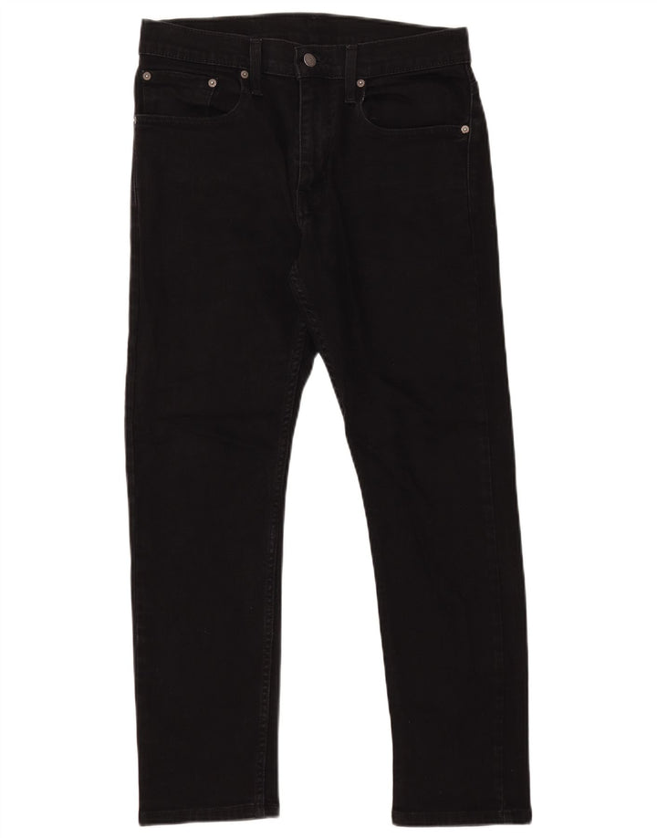 Levi's Masculino 502 Tapered Jeans W31 L27 Algodão Preto