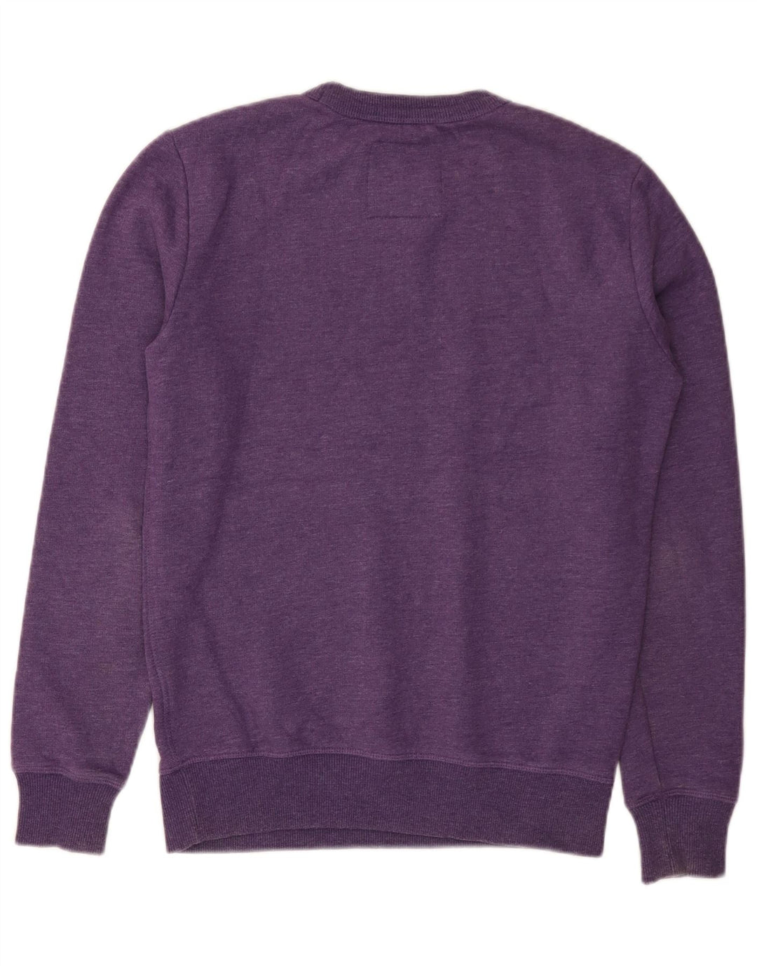 SUPERDRY moletom masculino jumper pequeno algodão roxo