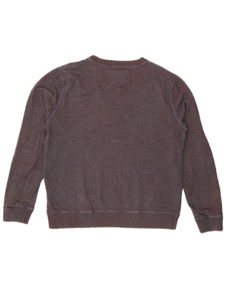 Quiksilver moletom masculino jumper médio algodão borgonha