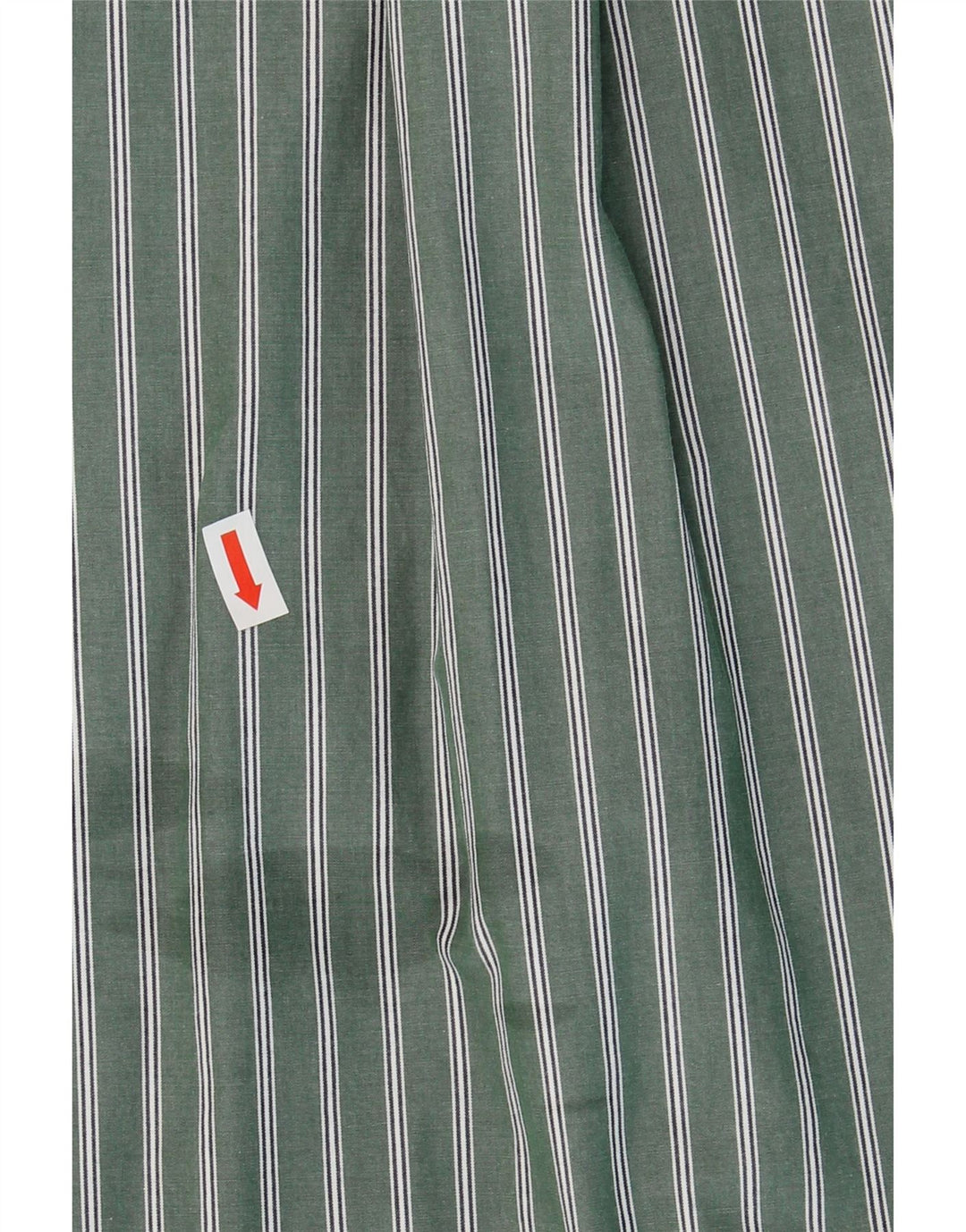 TOMMY HILFIGER Mens Shirt 2XL Green Pinstripe Cotton Vintage Tommy Hilfiger and Second-Hand Tommy Hilfiger from Messina Hembry 