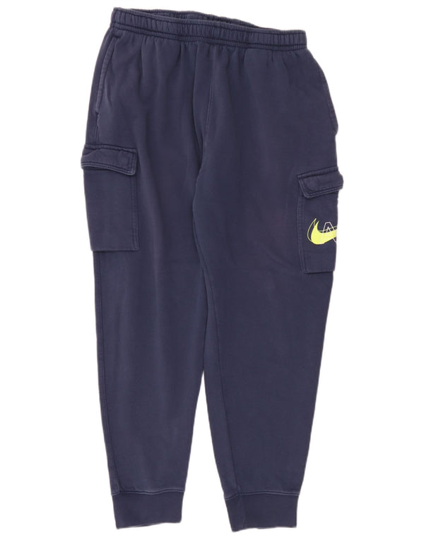 Calça de treino Nike masculina Graphic Cargo Joggers XL azul marinho algodão