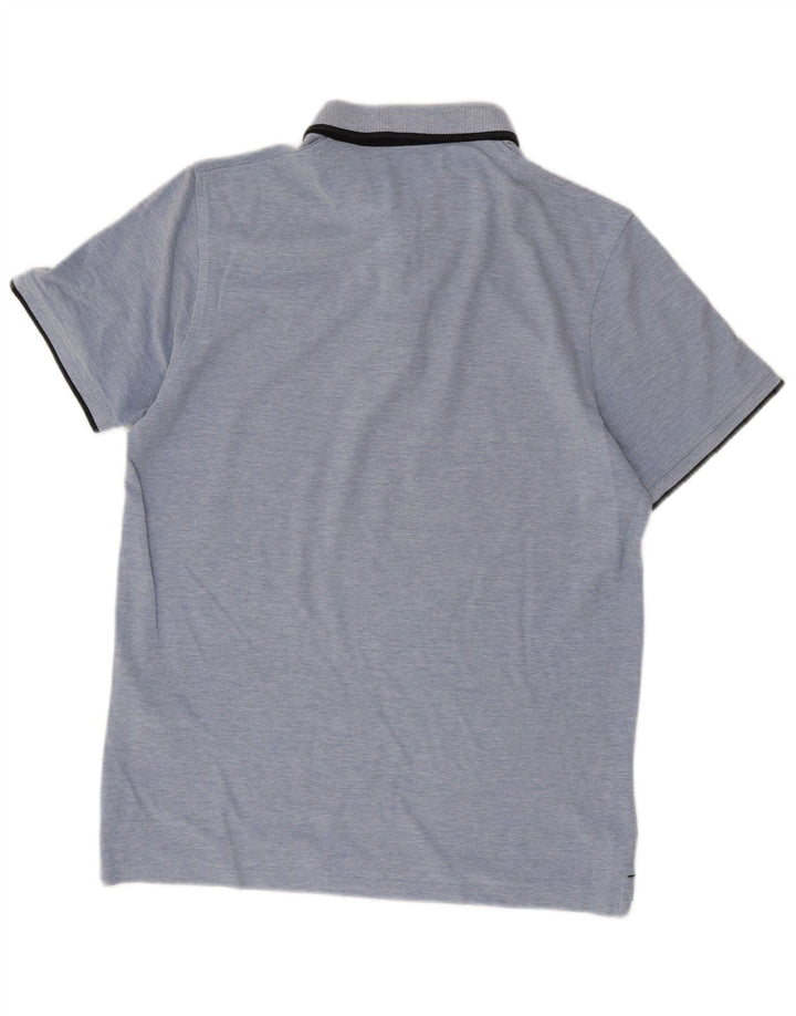 Camisa polo masculina Jack & Jones grande algodão azul
