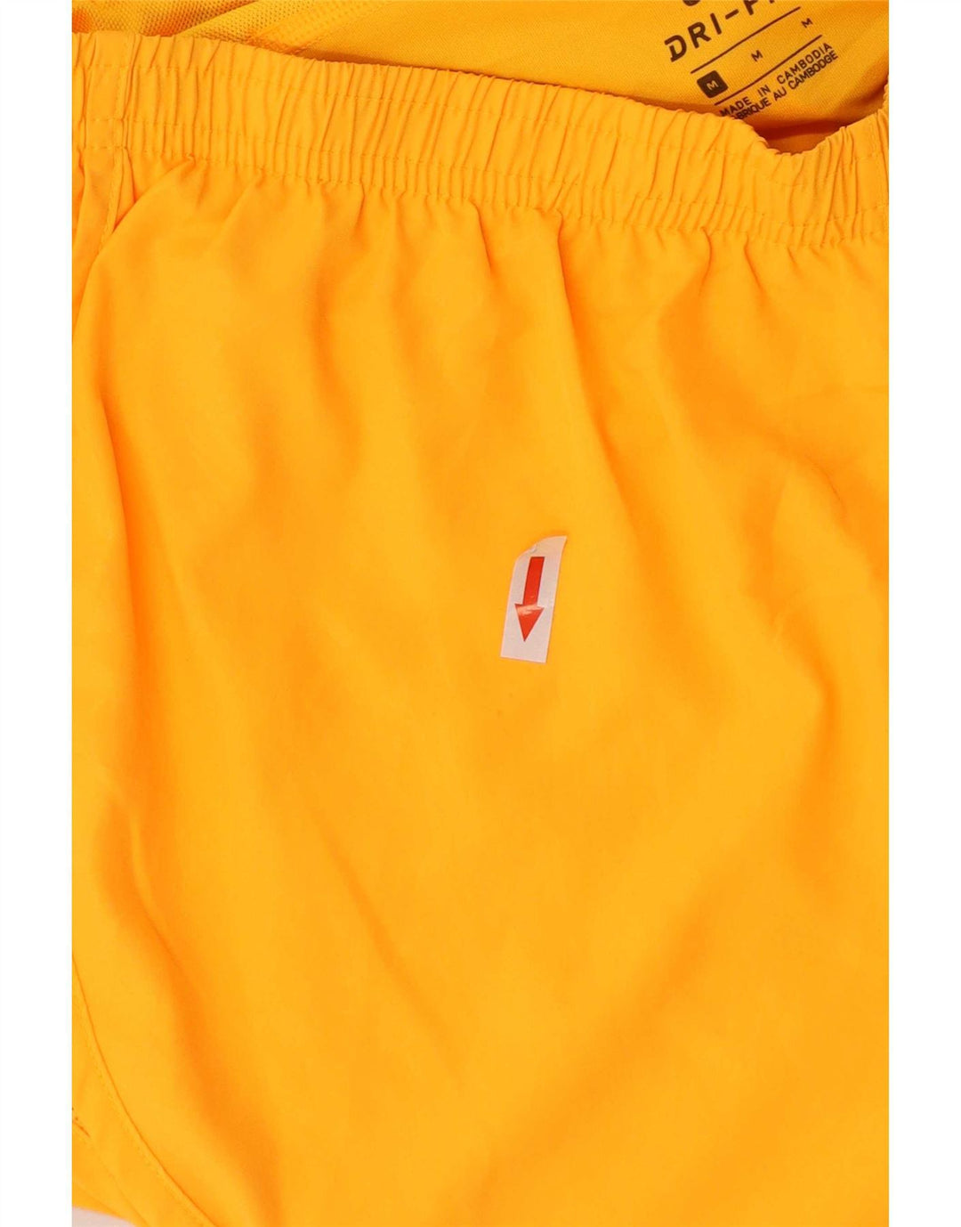 Nike Womens Dri Fit Sport Shorts UK 14 Médio Laranja Poliéster