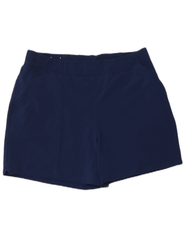 Shorts casuais femininos Columbia grande W32 azul marinho poliéster