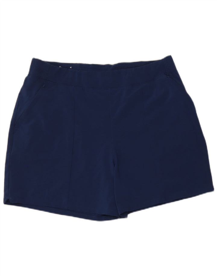 Shorts casuais femininos Columbia grande W32 azul marinho poliéster
