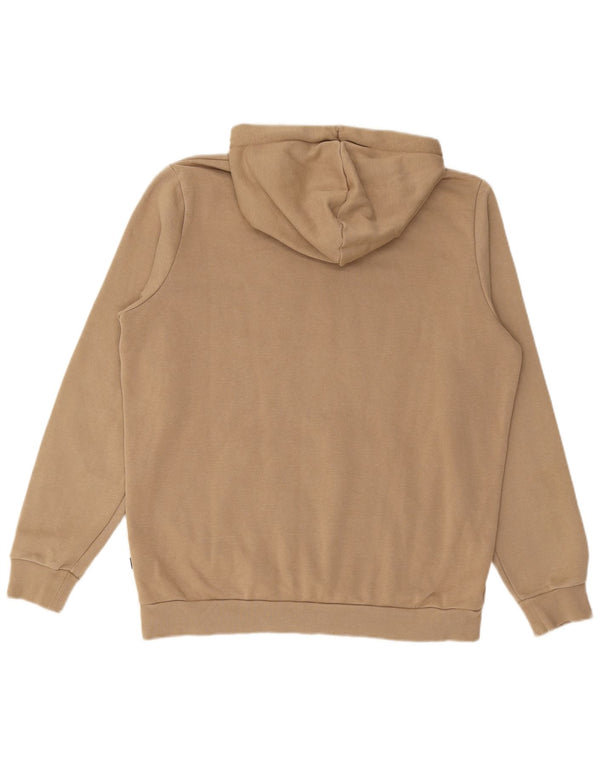 PUMA Mens Graphic Hoodie Jumper Médio Algodão Bege