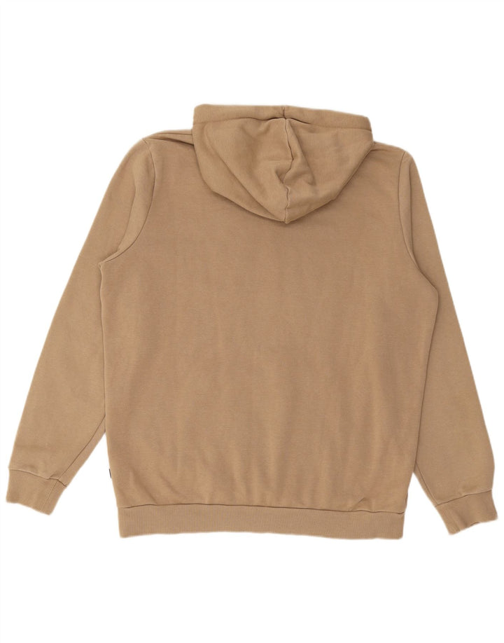 PUMA Mens Graphic Hoodie Jumper Médio Algodão Bege