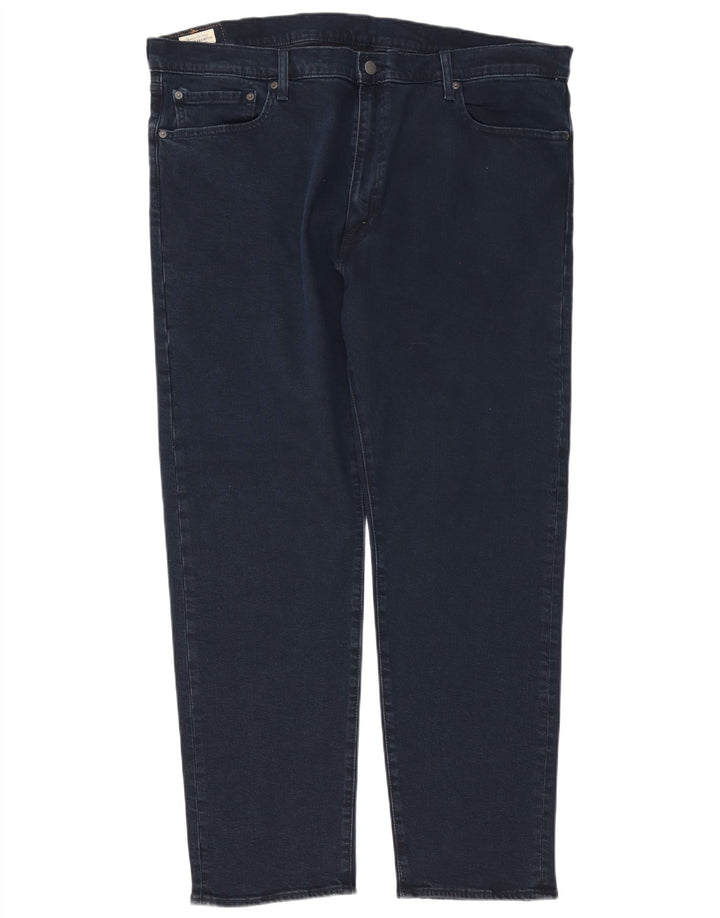 Jeans Levi's 502 Regular Tapered Masculino W42 L32 Azul Marinho Algodão