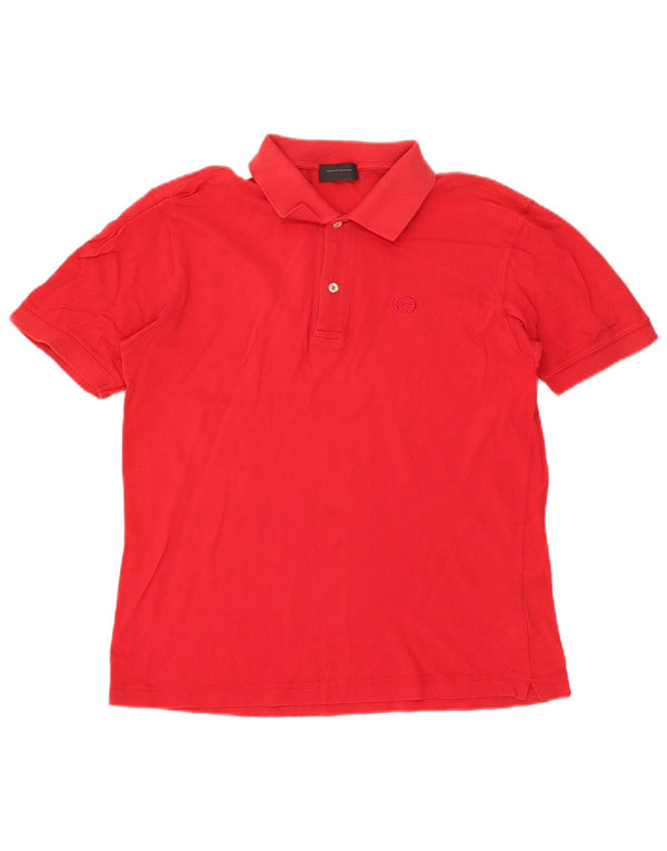 Camisa polo masculina Sergio Tacchini médio algodão vermelho