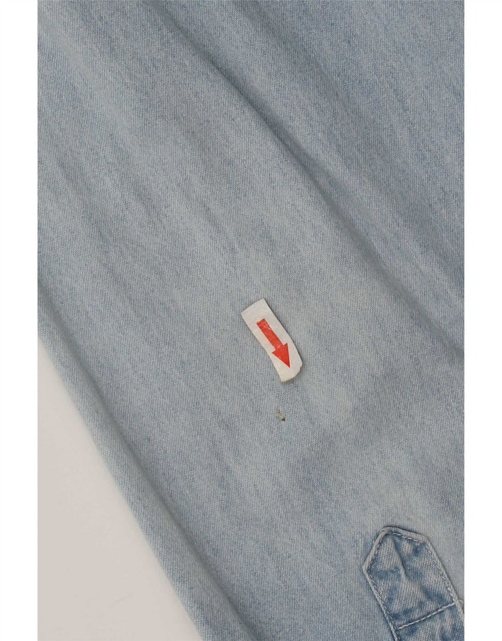 Camisa Jeans Lee Mens Yankees Azul Médio Algodão