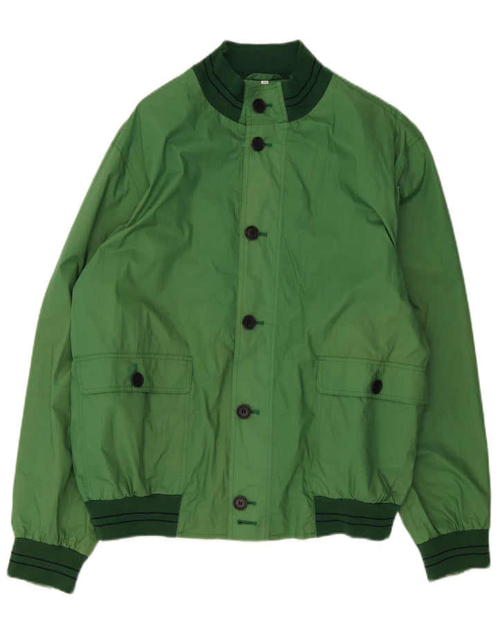 Jaqueta bomber masculina vintage IT 50 grande verde